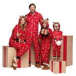 Christmas Family Suit Jumpsuit Women's Men's Kid and Baby Christmas Pajamas Clothes Red fashion pajamas Family Christmas Clothes